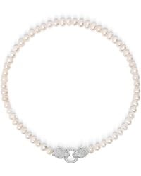 Nialaya - Pearl Choker With Double Panther Head - Lyst