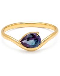 Belinda Jewelz - Alexandrite Wavy Solitair Birthstone Ring - Lyst