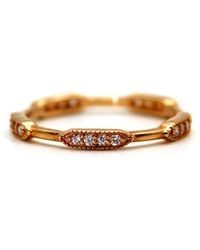 VicStoneNYC Fine Jewelry - Unique Settling Diamond Eternity Bar Solid Band - Lyst