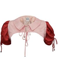 Shinaraa - Bubble Sleeve Crop Bolero Jacket - Lyst