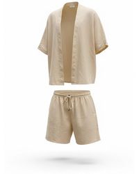 ORIGIN OF HEARTS - Neutrals Vela Linen Resort Co-Ord Set - Lyst