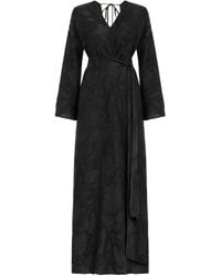Lilamie - Larissa Loose Fit V Neckline Long Summer Dress - Lyst