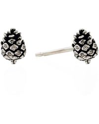 Lee Renee - Baby Pine Cone Earrings - Lyst