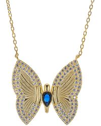 Ebru Jewelry - Hope Butterfly Gold & Diamond Necklace - Lyst