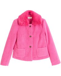 Louche - Apple Borg Faux Fur Collar Cropped Jacket – - Lyst