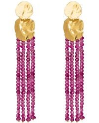 Lavani Jewels - Liliana Fuchsia Earrings - Lyst