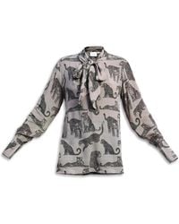 REISTOR - Relaxed-Fit Top With Front-Tie - Lyst