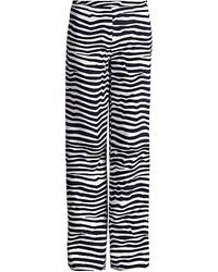 Conquista - Striped Wide Leg Trousers - Lyst
