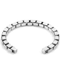 Anchor & Crew Lateen Sail Silver Chain Bangle - Metallic