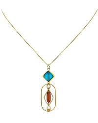 Aracheli Studio - Geometric Art X Pearls Chain Necklace - Lyst