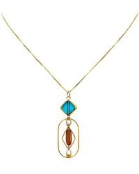 Aracheli Studio - Geometric Art X Pearls Chain Necklace - Lyst