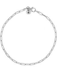 Nellou Jewellery - Baby Paperclip Bracelet Sterling - Lyst