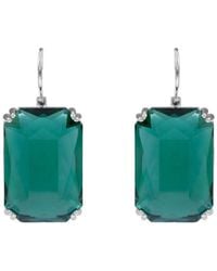 Saachi - Emerald-Cut Crystal Drop Earrings - Lyst