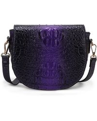 Mkf Collection - J'omor - Amalia Croc-Embossed Crossbody Bag - Lyst