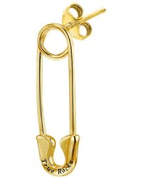 True Rocks - Safety Pin Stud Earring 18Kt Plated - Lyst