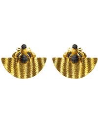 Ebru Jewelry - Abundance Honey Bee Sapphire & Chunky Earrings - Lyst