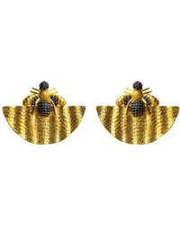 Ebru Jewelry - Abundance Honey Bee Sapphire & Chunky Earrings - Lyst