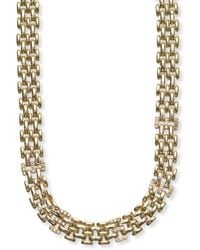 Argento Vivo - Pave Panthera Link Necklace - Lyst