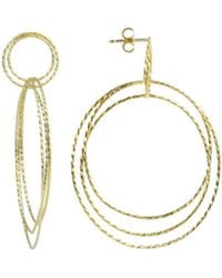 LOTT.gioielli - Classic Earrings Triple Hoops Glow L - Lyst