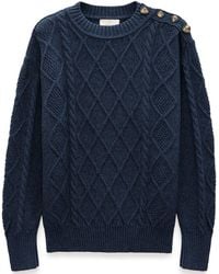 Peraluna - Daphne Cable Knit Jumper - Lyst