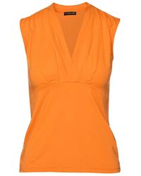 Conquista - Faux Wrap Sleeveless Top - Lyst