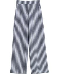 Louche - Tilde Ticking Stripe Straight Cut Trouser - Lyst