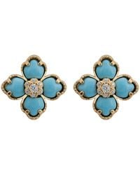 LÁTELITA London - Flower Clover Stud Earrings - Lyst