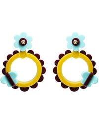 Gissa Bicalho - Handmade Earring Sunflower Burgundy - Lyst