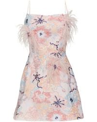 Justin Tong - Jessica Beaded Mini Dress - Lyst