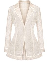 Elsava - Lace Tailored Blazer - Lyst