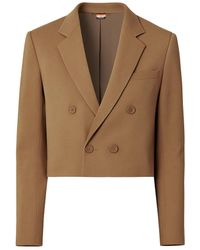 Maui X Lolita - Bastien Tan Cropped Blazer - Lyst