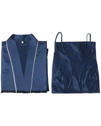 Soft Strokes Silk - Pure Silk Kimono Robe And Slip Dress Gift Set - Lyst
