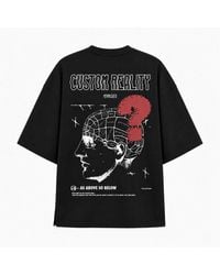 mysimplicated - Oversized T-Shirt With Custom Reality Print W - Lyst