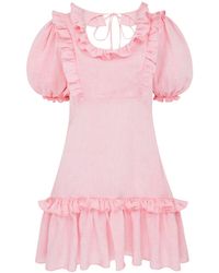 Lisa The Label - Cafe Society Plumsy Short Dress - Lyst