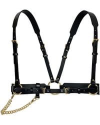 Haute Cuir - Tara Chained Leather Harness - Lyst
