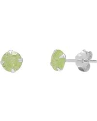 Spero London - Sterling Glittering Stud Earring - Lyst