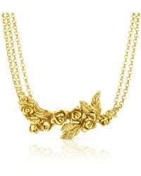 Unaloe - Designer Rose Necklace – Bold Floral Choker For Elegant Statement Jewelry - Lyst