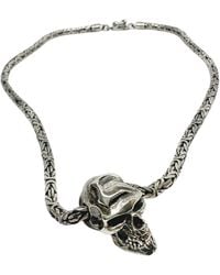 Tg-Jewellery by Tamara Gervasio - Sterling Skull Pendant Necklace – Oneself Japanese Symbol Engraving - Lyst