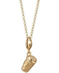 Lily Charmed - Plated Takeaway Coffee Cup Charm Necklace - Lyst