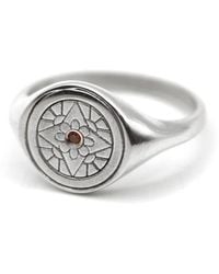 VicStoneNYC Fine Jewelry - Natural Diamond Elegant Flower Signet Ring - Lyst