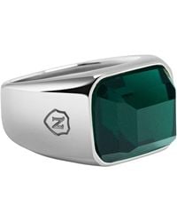 Nialaya - Zircon Signet Ring - Lyst