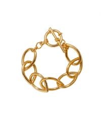 Caramel Vintage Jewellery - Vintage Plated Beth Bracelet - Lyst