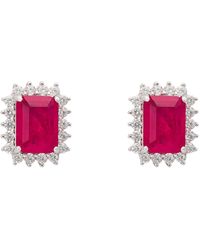 LÁTELITA London - Elena Gemstone Stud Earrings Pink Tourmaline Silver - Lyst