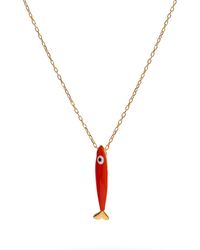 Ebru Jewelry - Spirit Fish Enamel Necklace - Lyst