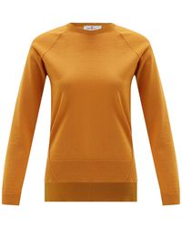 Peraluna - Vanessa Slit Detailed Asymmetric Fine Pullover - Lyst