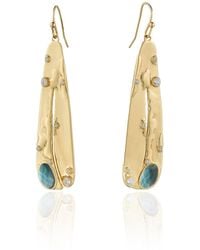 Rare Matters Jewelry - Organic Gemstone Petal Earrings - Lyst