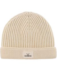 Norbron - Cuat Cream Beanie - Lyst