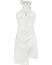 Cansu Xi - Gaia Ra Mini Dress - Lyst