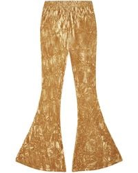 Little Lies - Hendrix Ochre Velvet Flares - Lyst