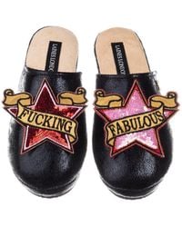 Laines London - Softie Slippers With & Fucking Fabulous Brooches - Lyst